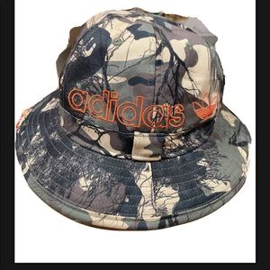 New Adidas Canvas Camo Bucket Hat